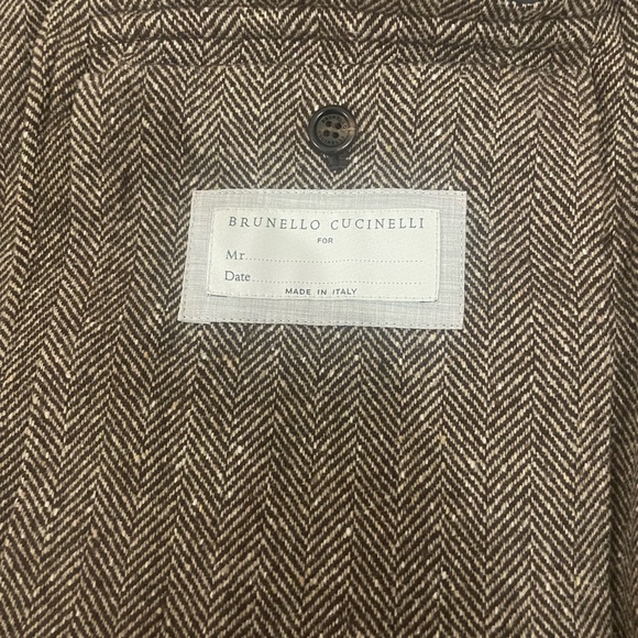 Brunello Cucinelli Mens Wool Cashmere Nvy Coat Sz 48/M - Picture 11 of 13